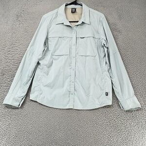 REI Hiking Shirt Womens Medium Camping Vented Long Sleeve Lightweight Fishing